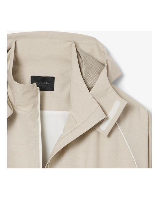 Rain Jackets Lacoste de hombre de color Natural