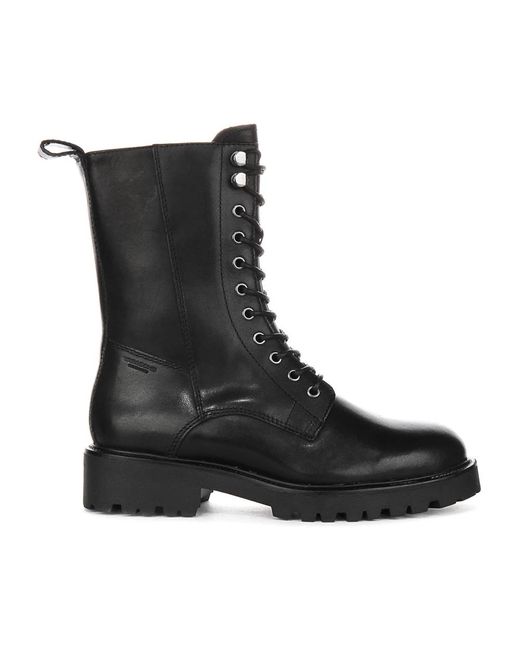Vagabond Black Lace-Up Boots