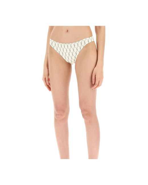 Tory Burch White Bedruckte bikini-slips
