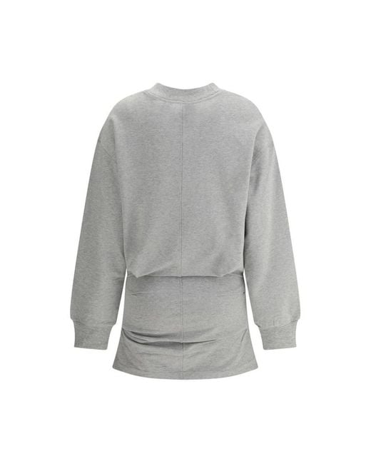 The Attico Gray Short Dresses