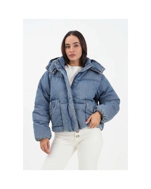 Levi's Western Bubble Shortie Jacket in het Blue