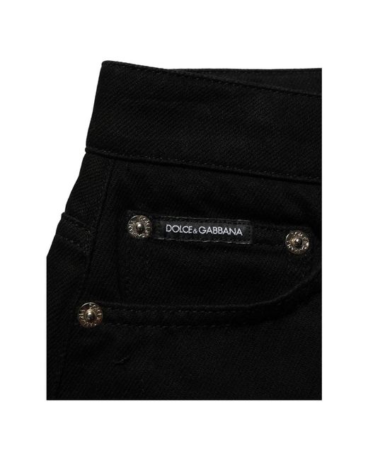 Dolce & Gabbana Black Denim Shorts