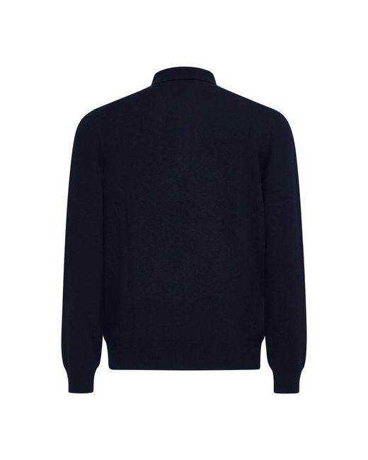 D4.0 Blue Round-Neck Knitwear for men
