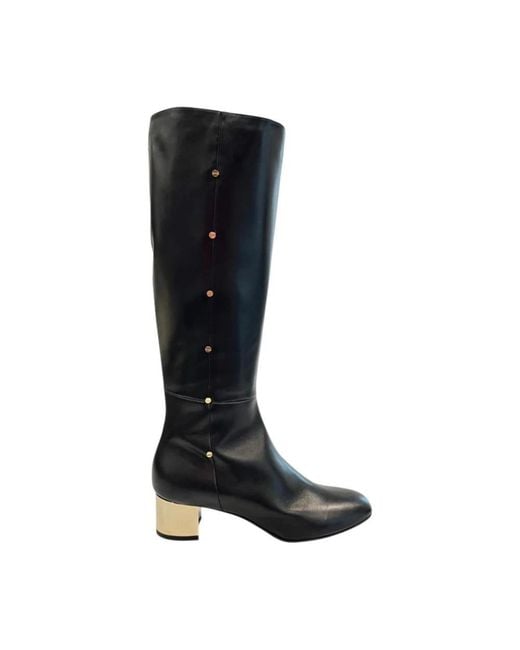 Borbonese Black Heeled Boots