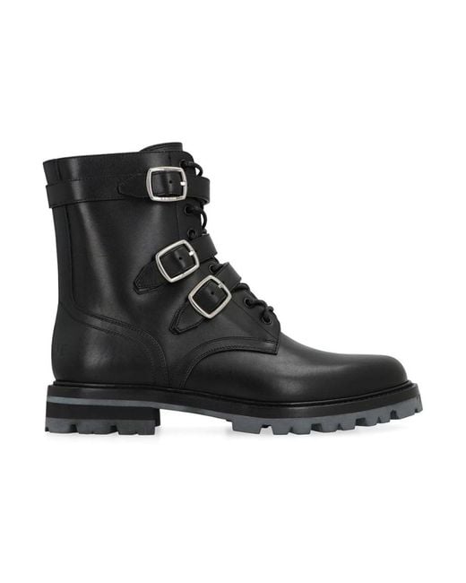 Céline Black Lace-Up Boots for men