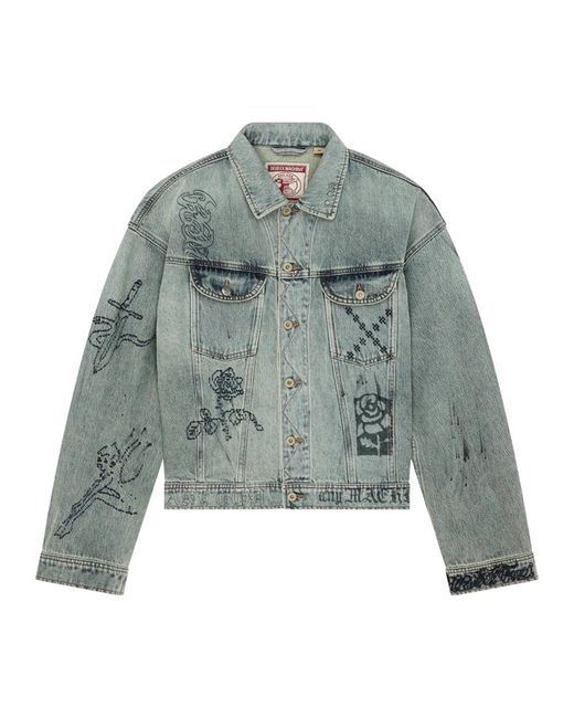 Deus Ex Machina Green Denim Jackets for men