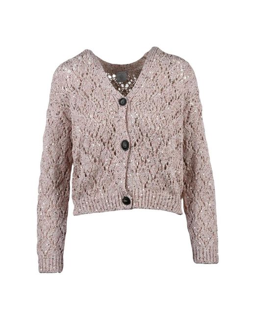 Cardigans Eleventy en coloris Brown