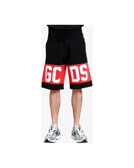 Gcds Black Casual Shorts for men