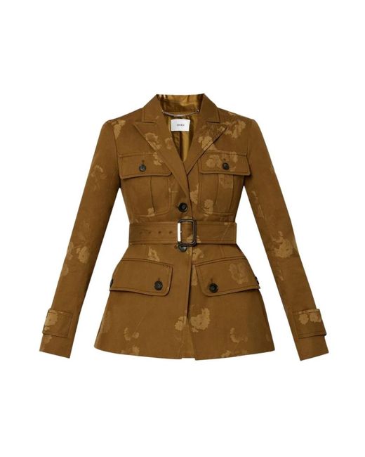 Erdem Jassen ,Khaki Safari Riem Zakken Shirt in het Green