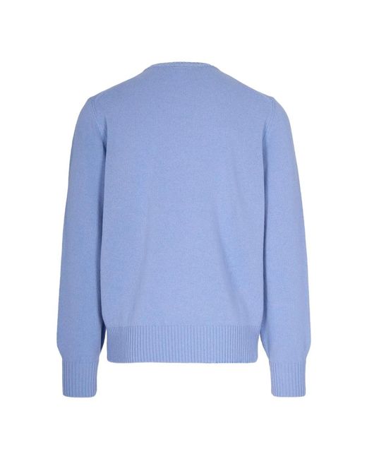 Lacoste Round-Neck Knitwear in het Blue voor heren