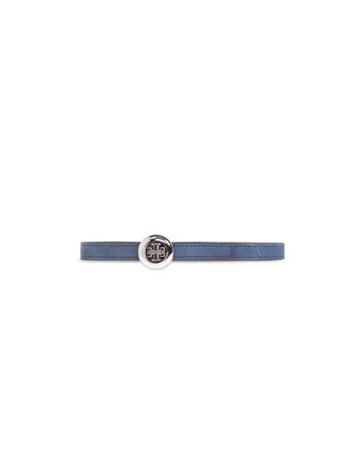Tory Burch Romy Suède Riem in het Blue