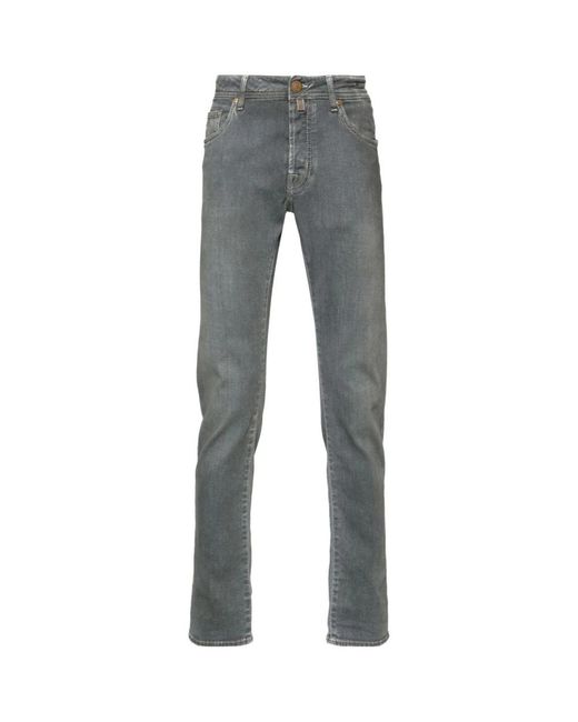 Jacob Cohen Slim bard jeans stretch baumwolle in Gray für Herren