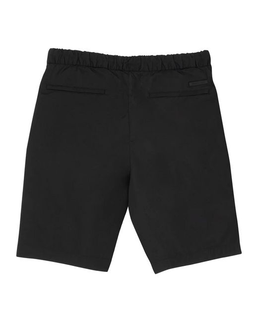 Michael Kors Bermuda-shorts mit kordelzug in unifarbe in Black für Herren