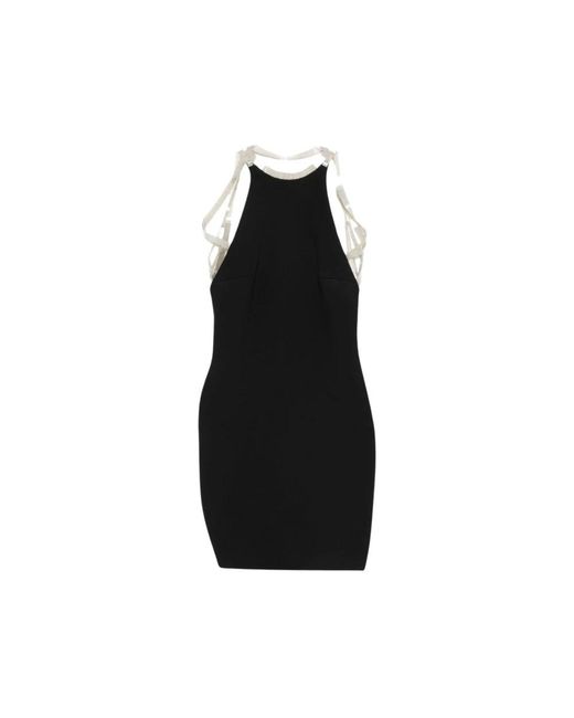 The Attico Black Halterneck Dress