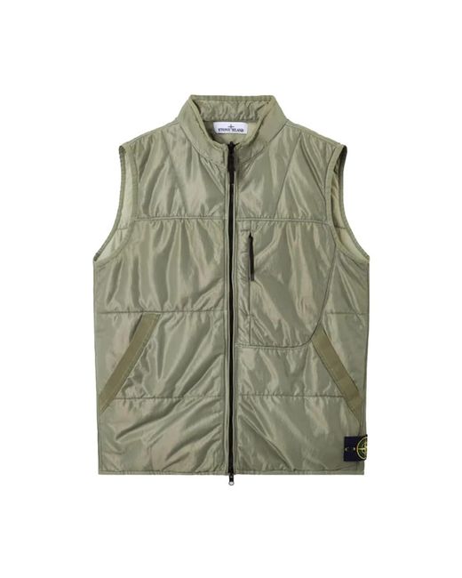 Stone Island Green Vests for men