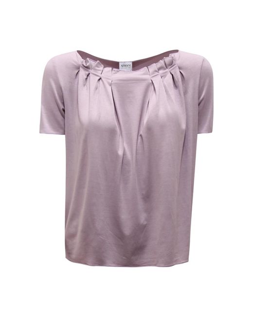 Armani Tops ,Paars ,Collectie Gebreide Top Pmm 06J Pm 85J in het Purple