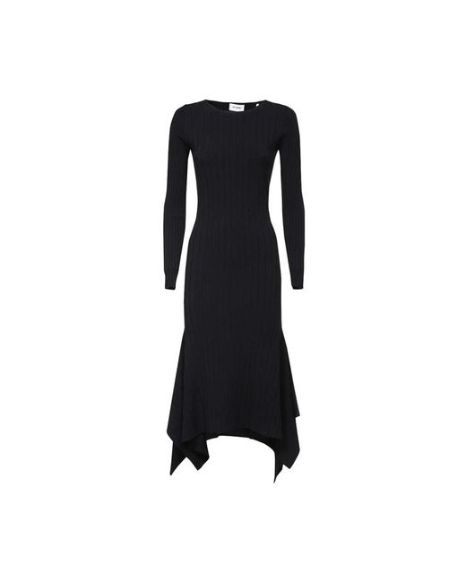 St. John Kleedjes ,Zwart ,Polyester Gebreide Lange Jurk in het Black