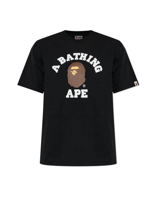 T-Shirts A Bathing Ape de hombre de color Black