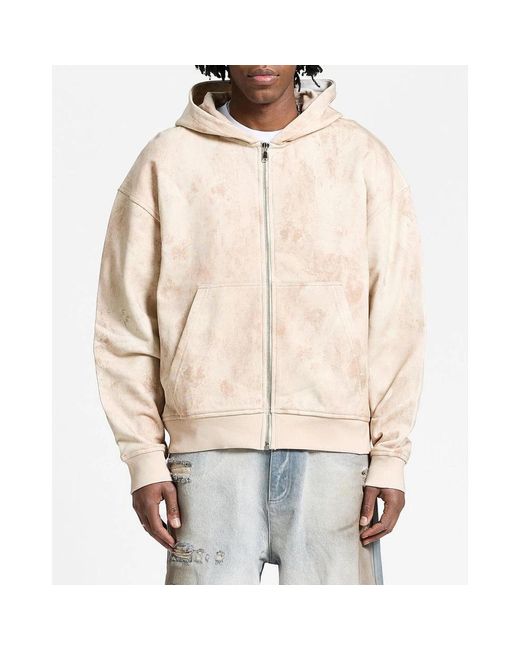 RETERNITY Hoodies & Sweatvesten ,Katoen Déliria Zip Hoodie in het Natural voor heren