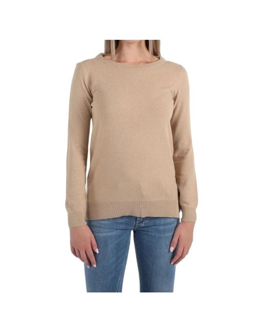 Round-Neck Knitwear Barbour de color Natural