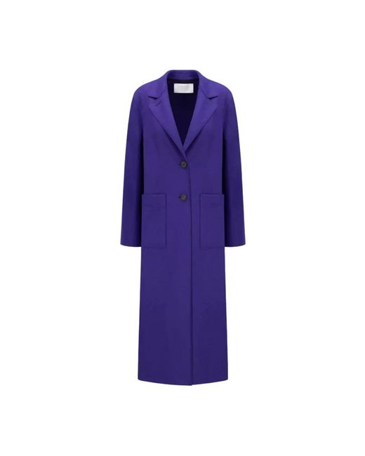 Harris Wharf London Purple Single-Breasted Coats