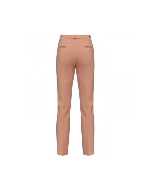 Trousers > slim-fit trousers Pinko en coloris White