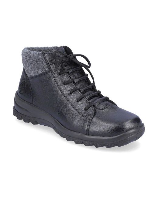 Rieker Gray Ankle Boots