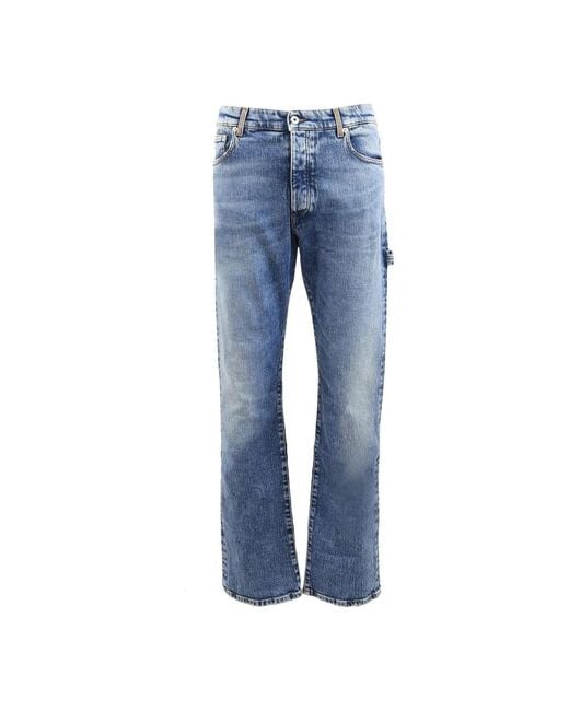 Heron Preston Blue Straight Jeans for men
