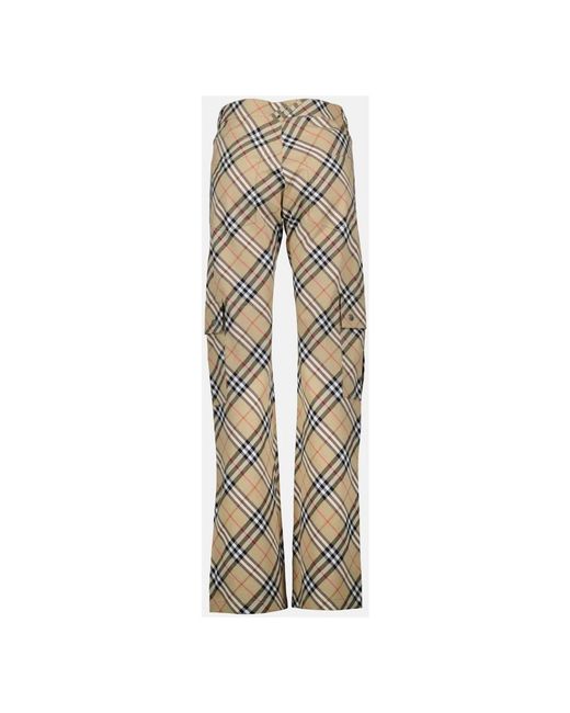 Burberry Natural Straight Trousers