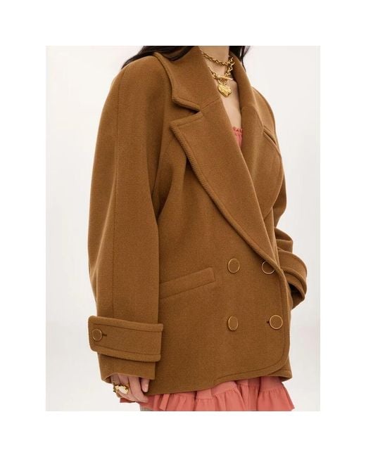 Chloé Brown Double-Breasted Coats
