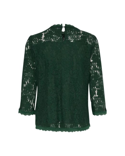 Cream Overhemden ,Groen ,Crkit 3/4 Mouw Blouse in het Green