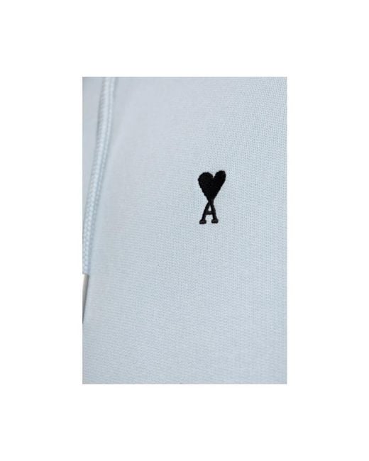 AMI Blue Hoodies for men