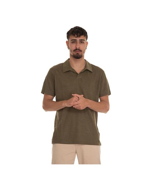 Gant Logo polo shirt, leinen, seitenschlitze in Brown für Herren