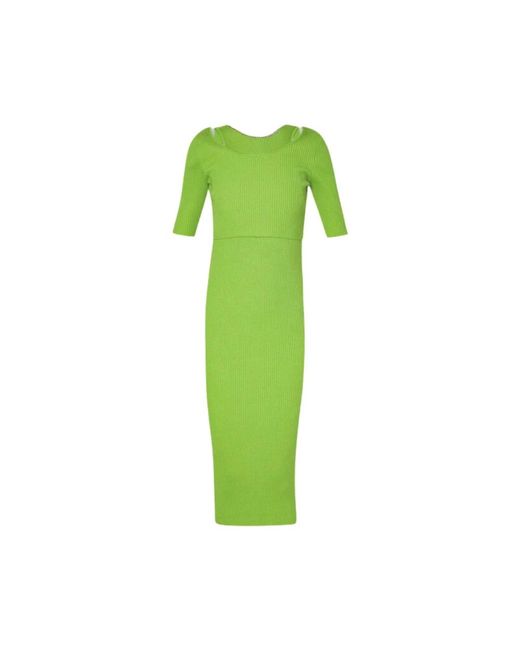 Liu Jo Green Knitted Dresses