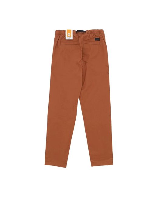 Timberland Broeken ,Bruin ,Katoen Slim Fit Odor Control Broek in het Brown voor heren