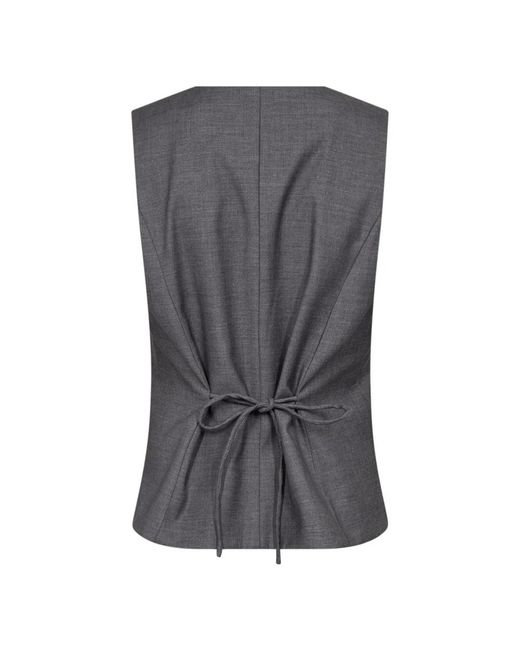 co'couture Jassen ,Grijs ,Wol Liam Cc Curve Vest in het Gray