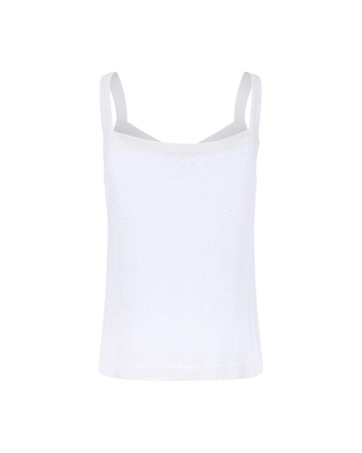 Missoni White Sleeveless Tops