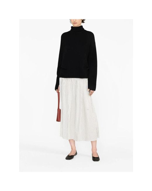 P.A.R.O.S.H. Truien & Vesten ,Zwart ,Wol Turtleneck Trui in het Black