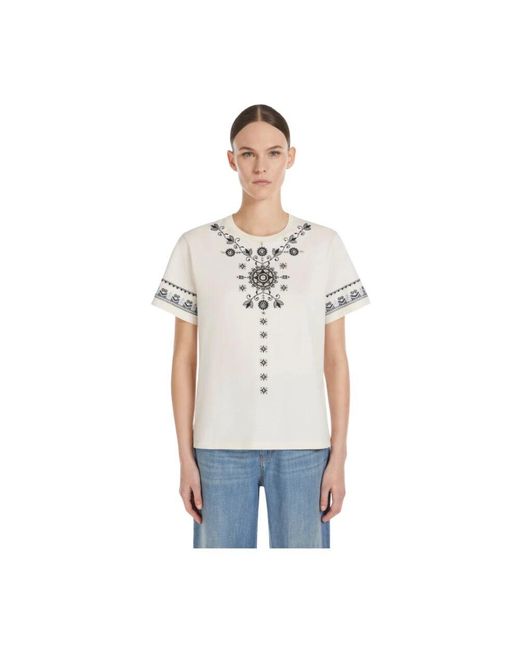 T-Shirts Max Mara de color White