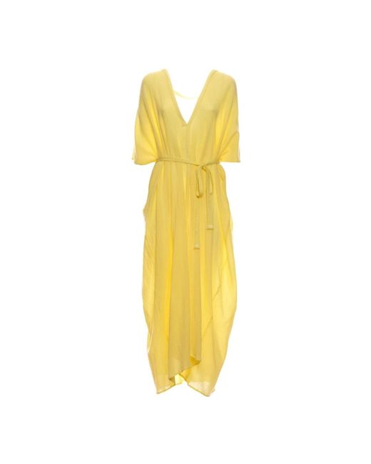 WEILI ZHENG Yellow Summer Dresses