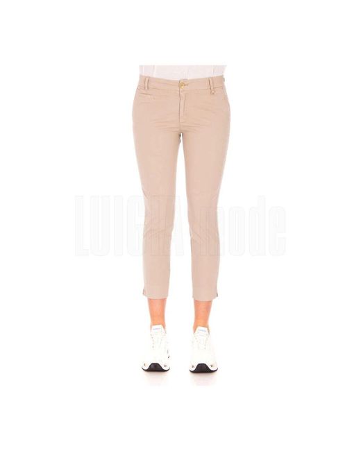 Mason's Natural Cropped Trousers