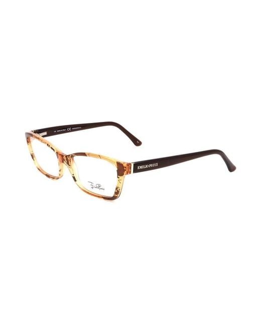 Emilio Pucci Brown Glasses