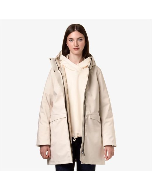 Mathiel bonded giacca invernale imbottita da donna di K-Way in Natural