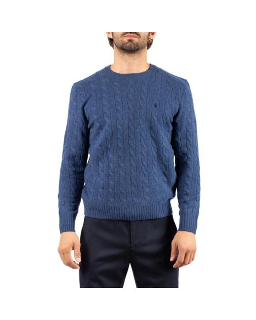 Ralph Lauren Blue Round-Neck Knitwear for men