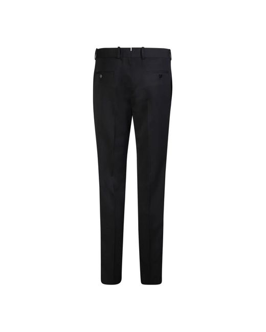McQueen Black Straight Trousers for men