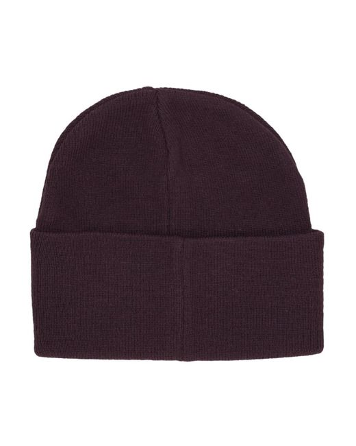 DOLLY NOIRE Purple Lila Staub Beanie Mütze Elastischer Stoff