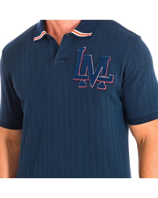 La Martina Blue Polo Shirts for men
