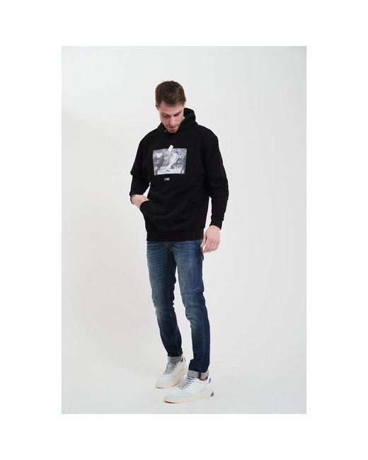 Throwback. Hoodies & Sweatvesten ,Zwart ,Casual Sweatshirt Voor Dagelijks Gebruik in het Black voor heren