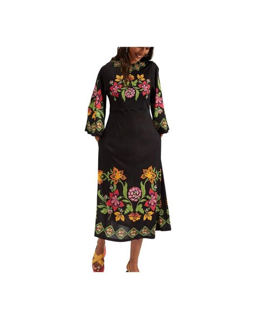 LaDoubleJ Black Sorella kleid (platziert), vielseitiges midi-kleid