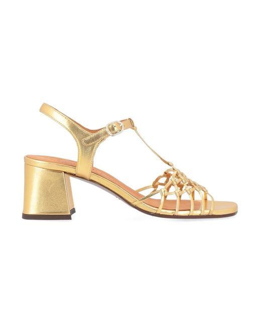 Zapatos dorados lantes-gold Chie Mihara de color Metallic